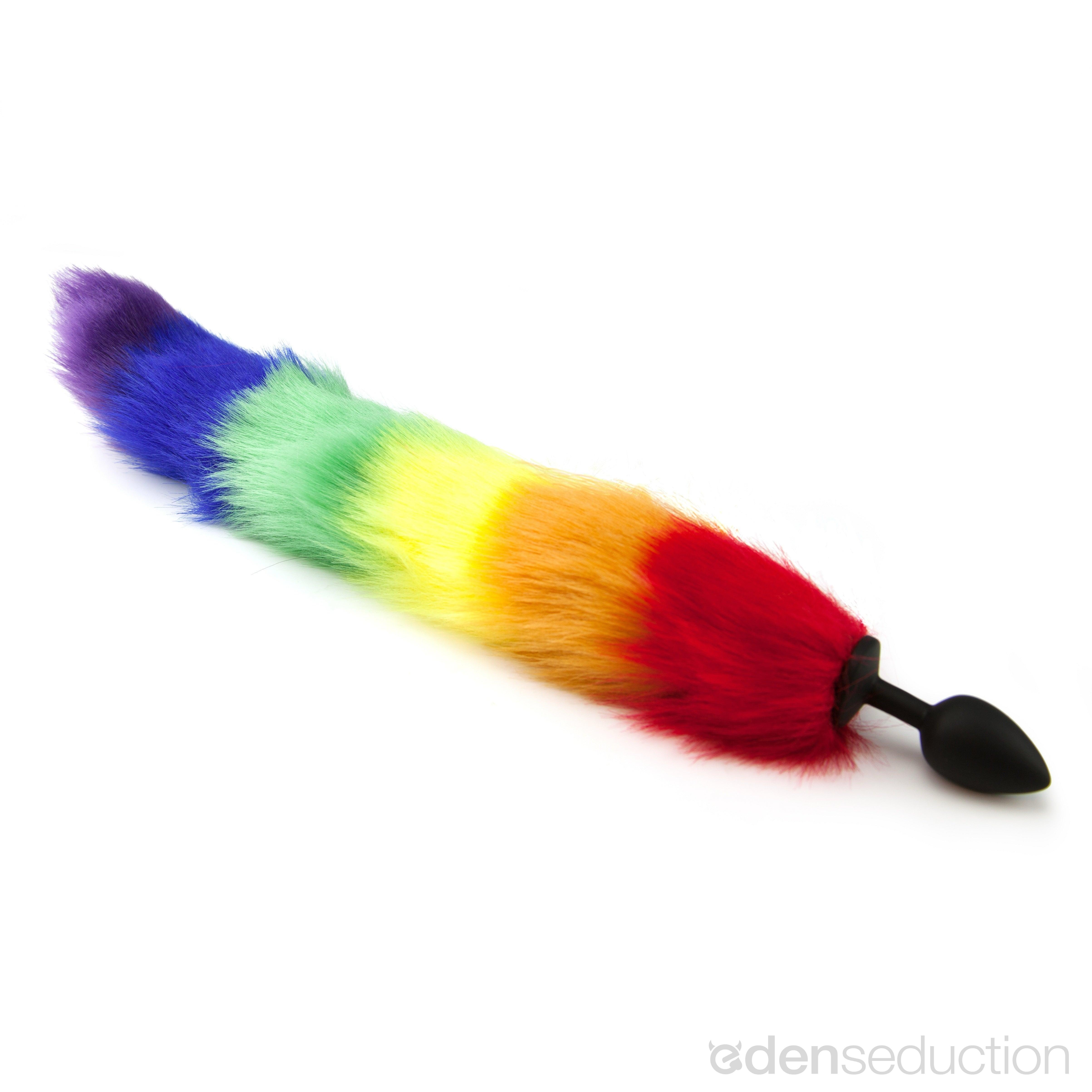 Rainbow tail Tail butt plug - EdenSeduce