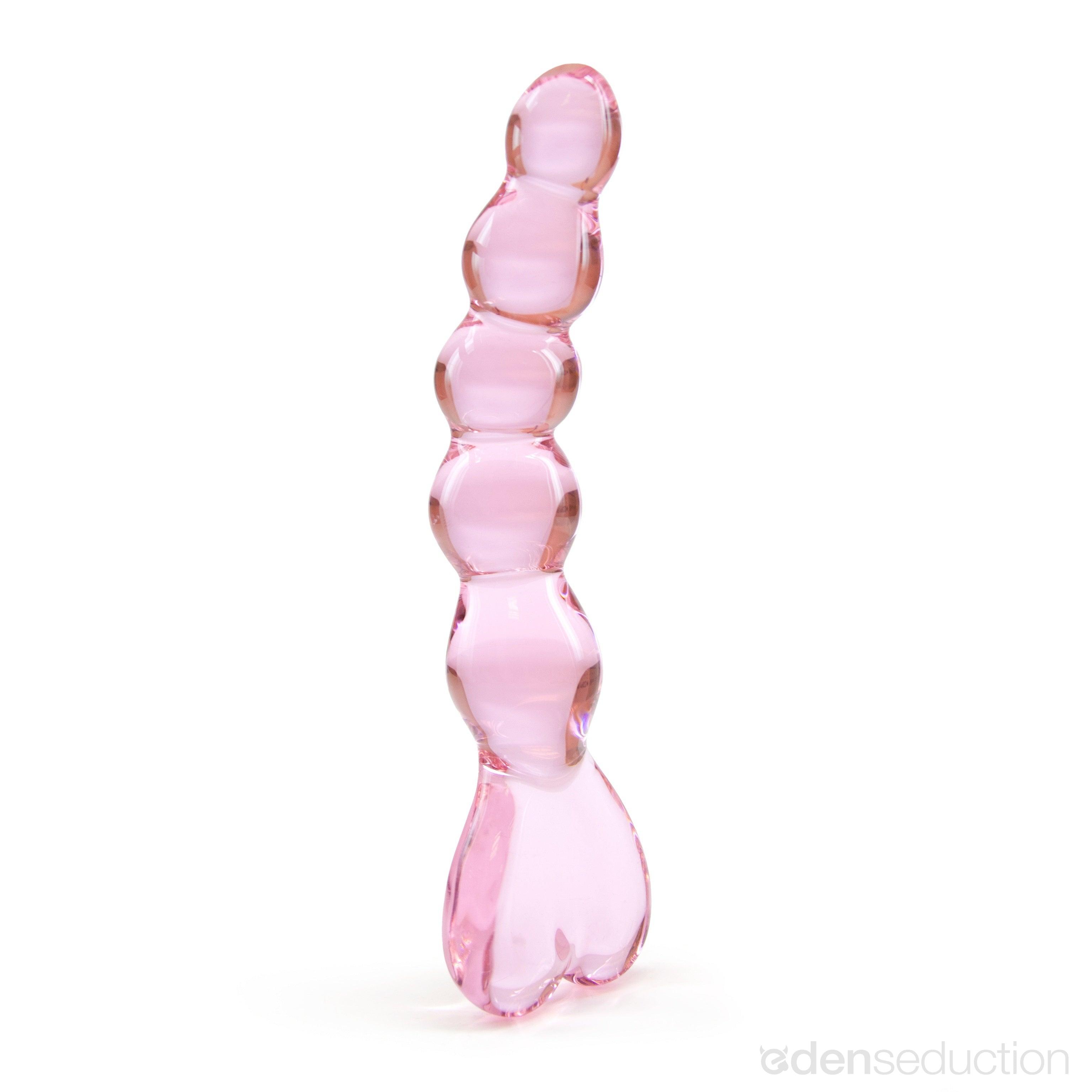 Heart of beads Glass anal dildo - EdenSeduce