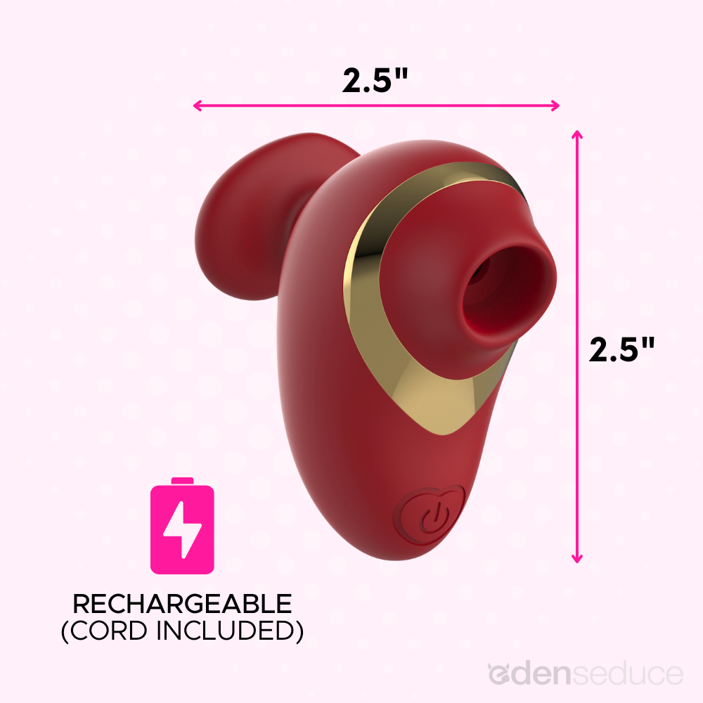 Silicone Pussy Pal Air Pulse Vibrator - Fits in Your Hand! - EdenSeduce