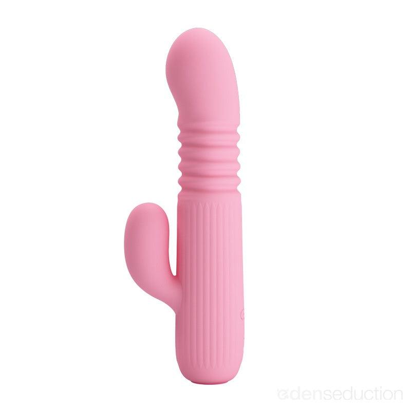 Petite dual thruster Thrusting rabbit vibrator - EdenSeduce