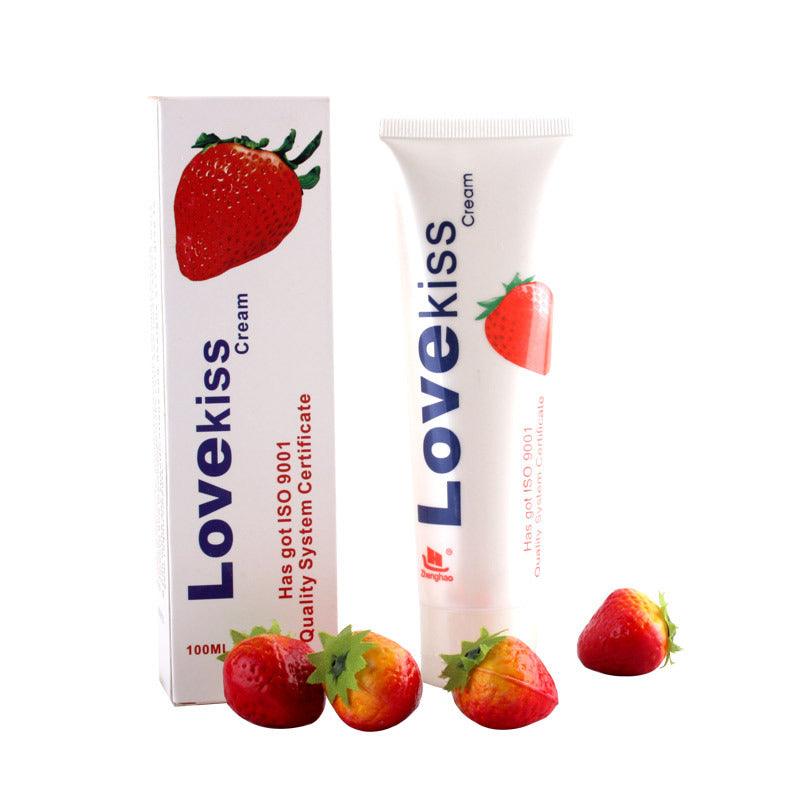 LoveKiss Strawberry Cream Water-Based Lube - EdenSeduce