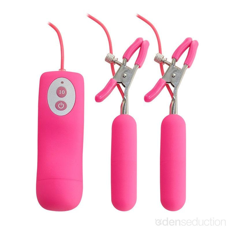 Sweet vibrating nipple clamps Vibrating nipple clamps - EdenSeduce