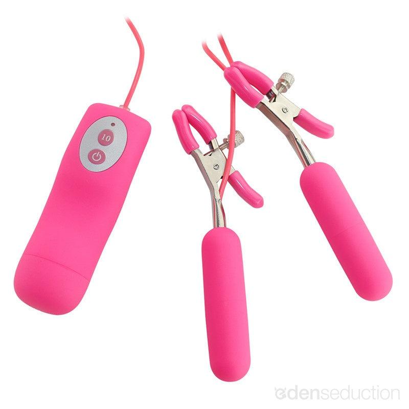 Sweet vibrating nipple clamps Vibrating nipple clamps - EdenSeduce