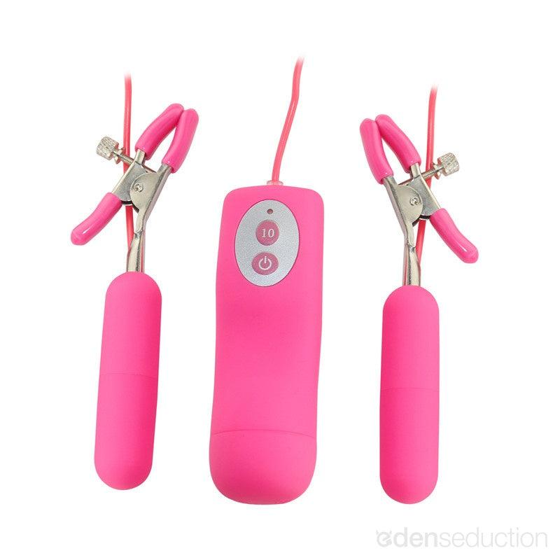 Sweet vibrating nipple clamps Vibrating nipple clamps - EdenSeduce