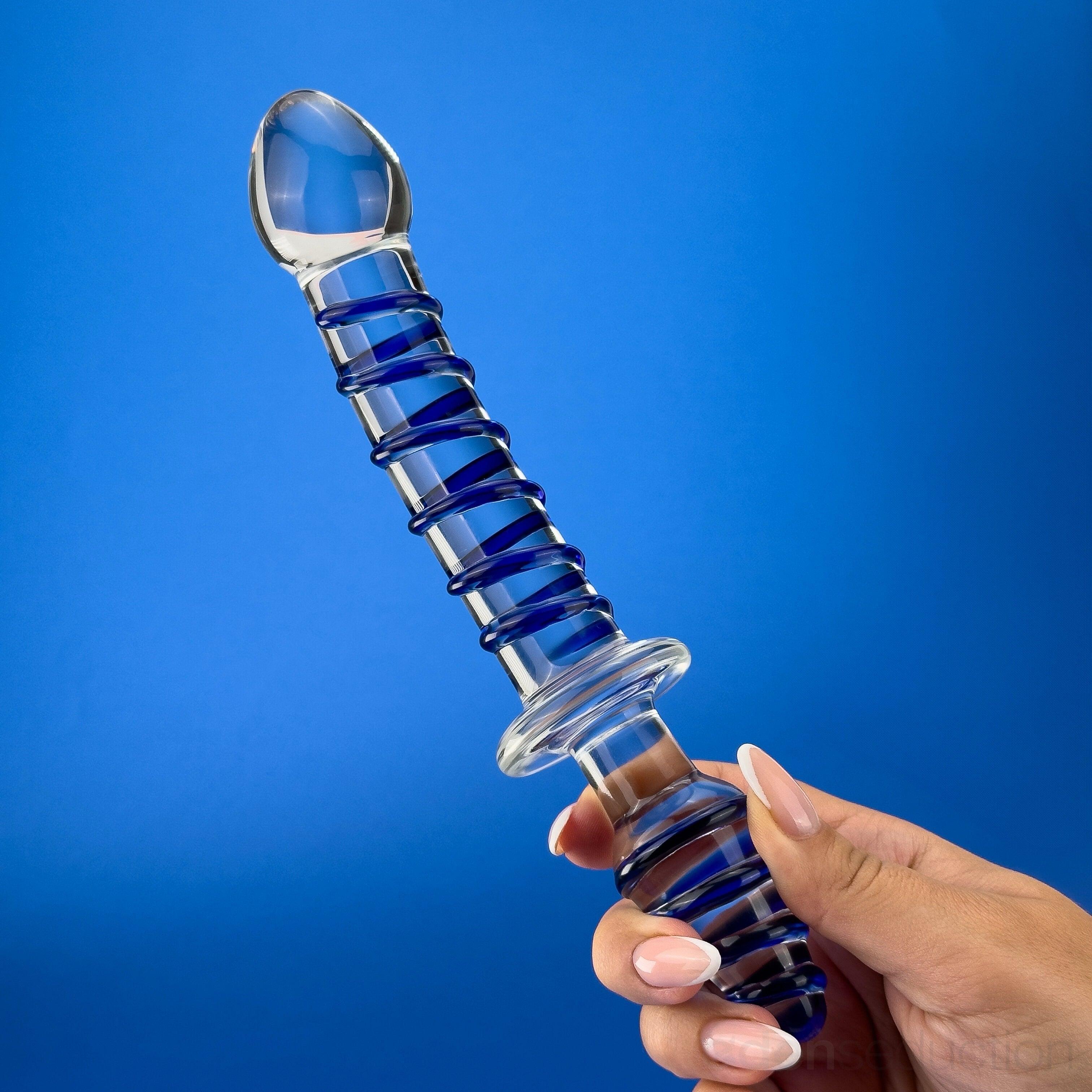 Magic duo swirl Double ended glass dildo - EdenSeduce