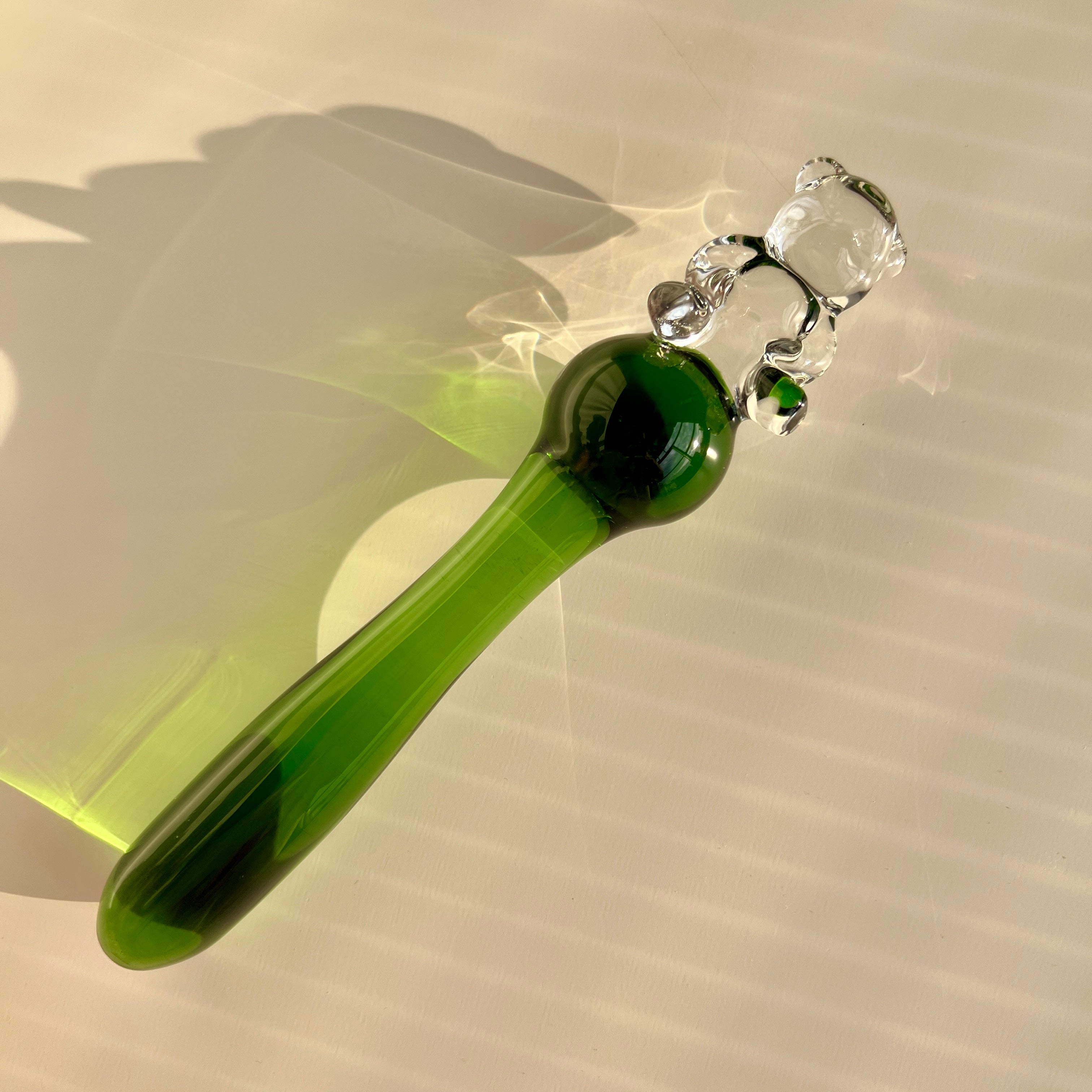 Bear Wand Glass Anal Plug - EdenSeduce