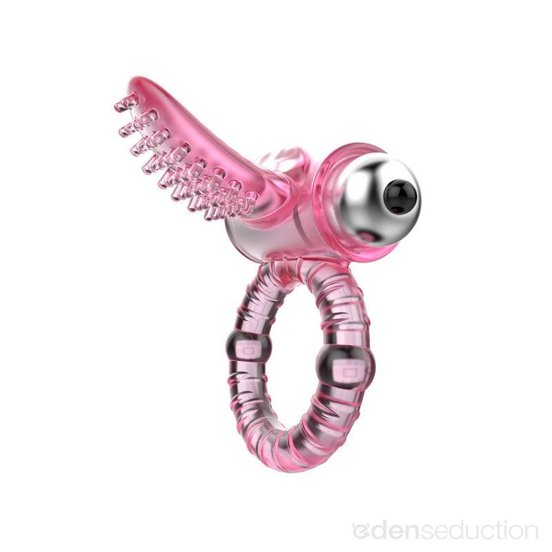 Sweet Tongue Vibrating Cock Ring - EdenSeduce