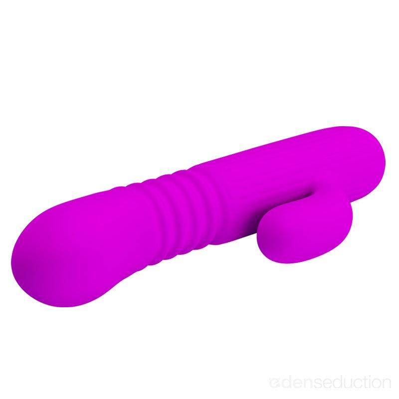 Petite dual thruster Thrusting rabbit vibrator - EdenSeduce