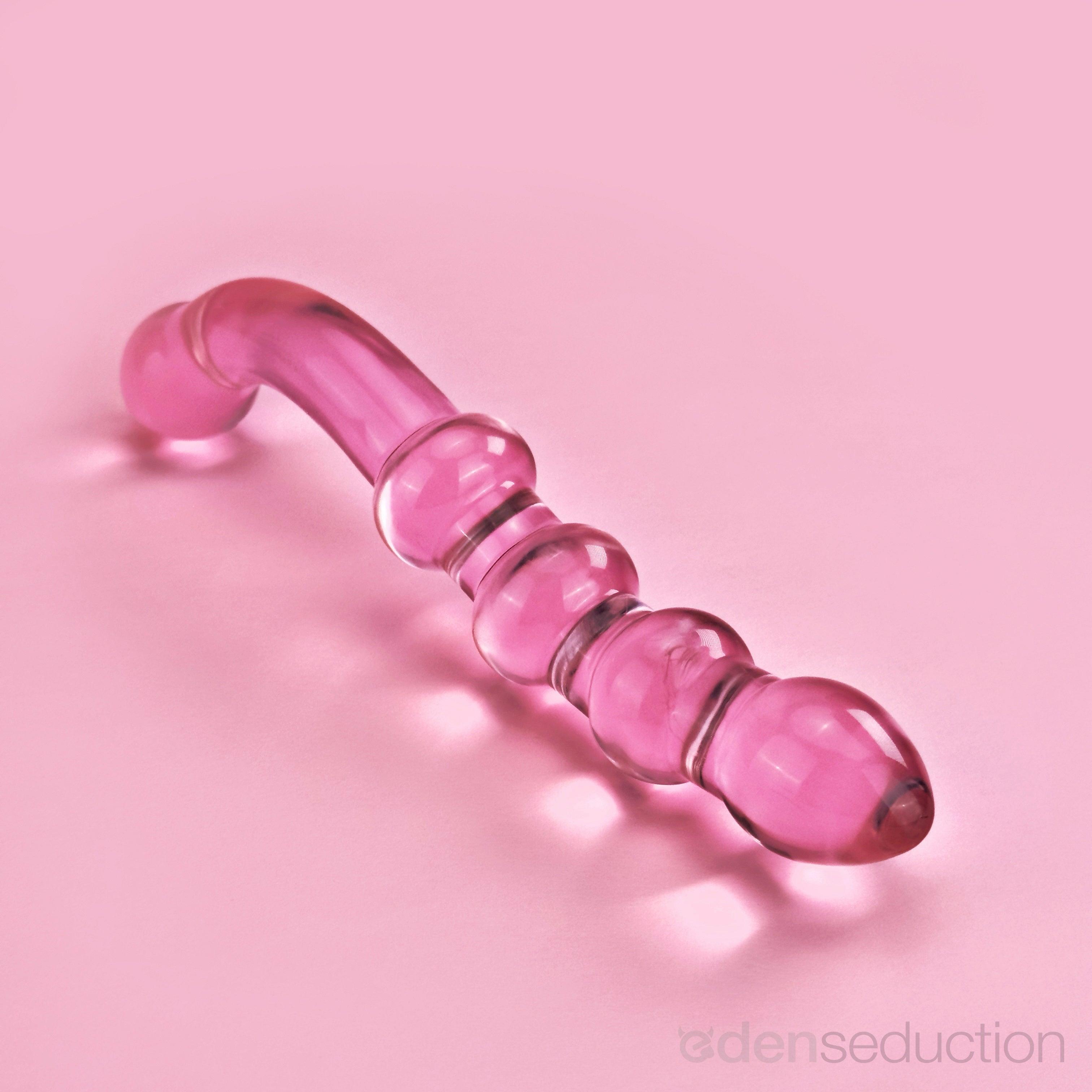 Crystal G Double ended glass dildo - EdenSeduce