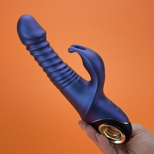 Waterproof Thrusting Rabbit Vibrator - EdenSeduce