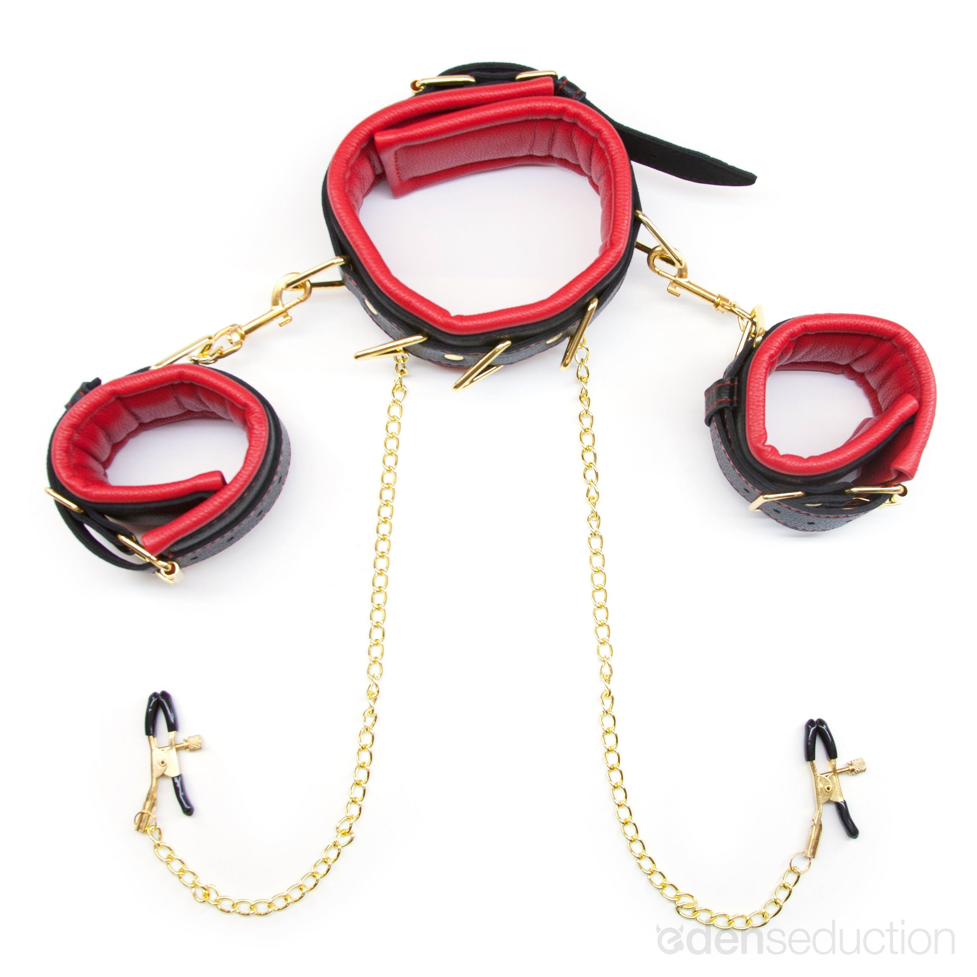 Deluxe restraints set Bondage system - EdenSeduce