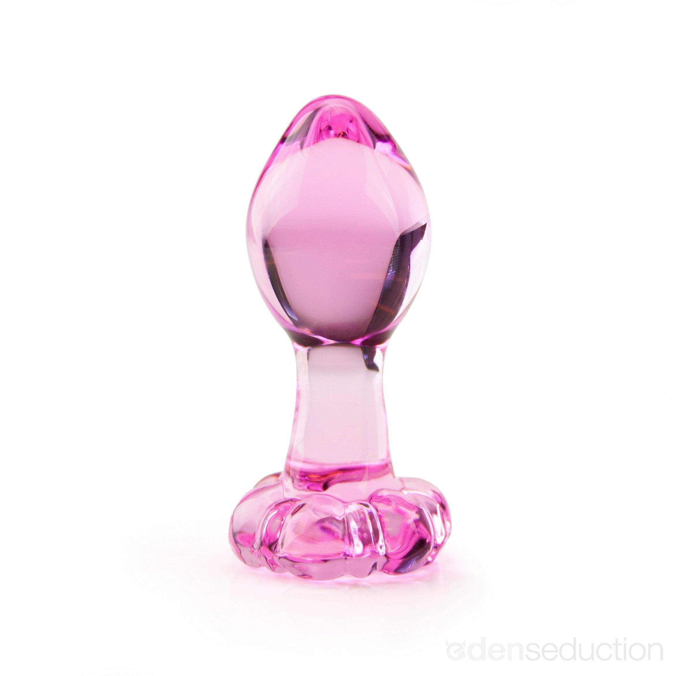 Flower butt plug Glass butt plug - EdenSeduce