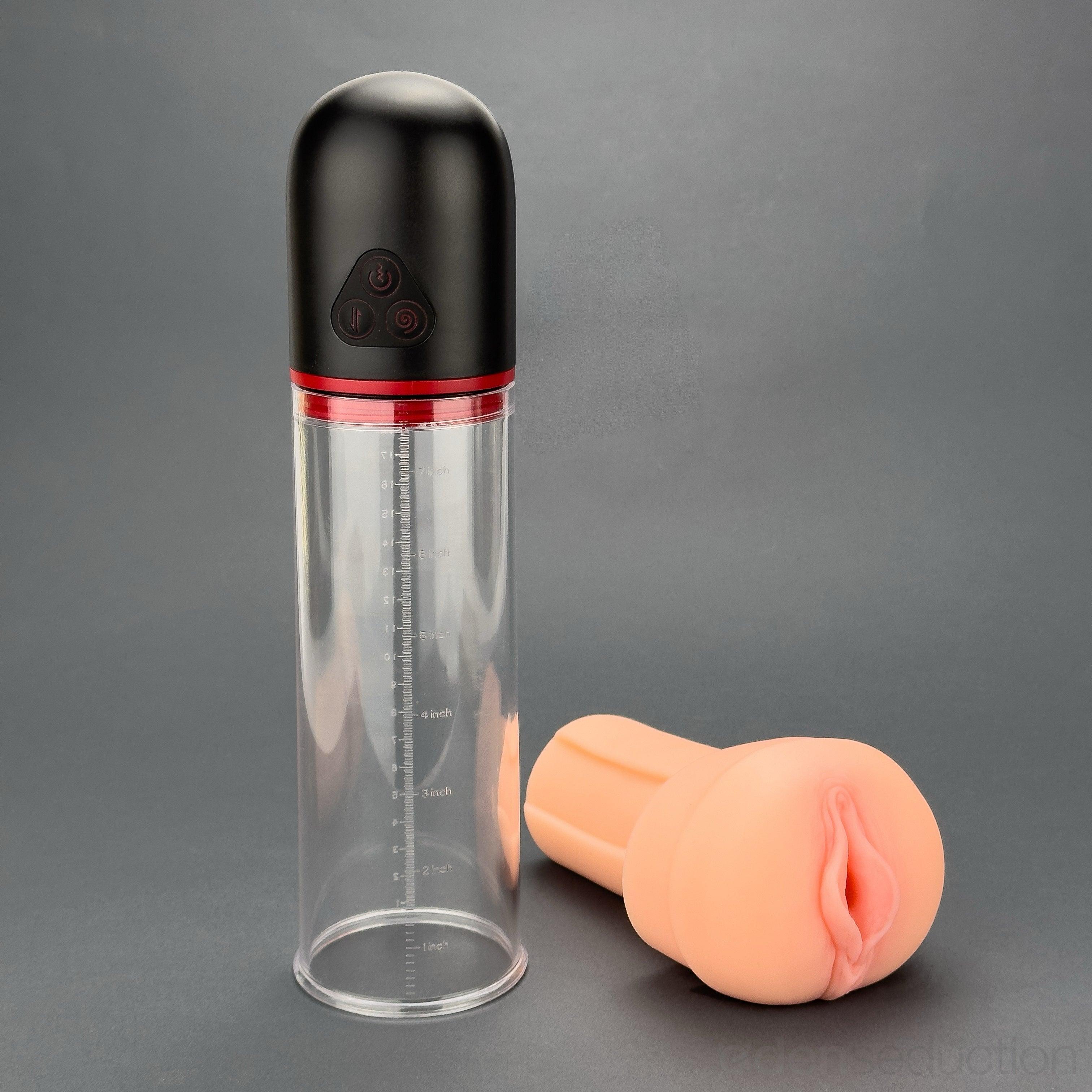 Rock hard vibrating Automatic penis pump - EdenSeduce