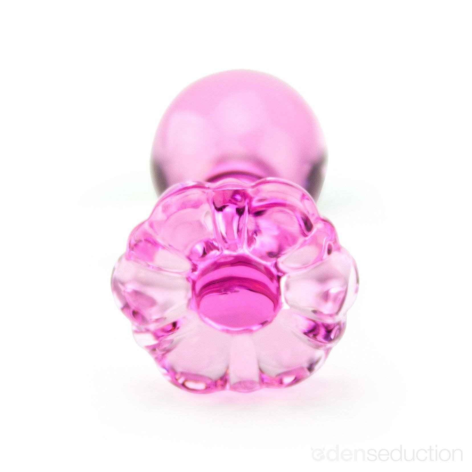 Flower butt plug Glass butt plug - EdenSeduce