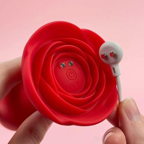 Rose vibrating plug Rose anal vibrator - EdenSeduce