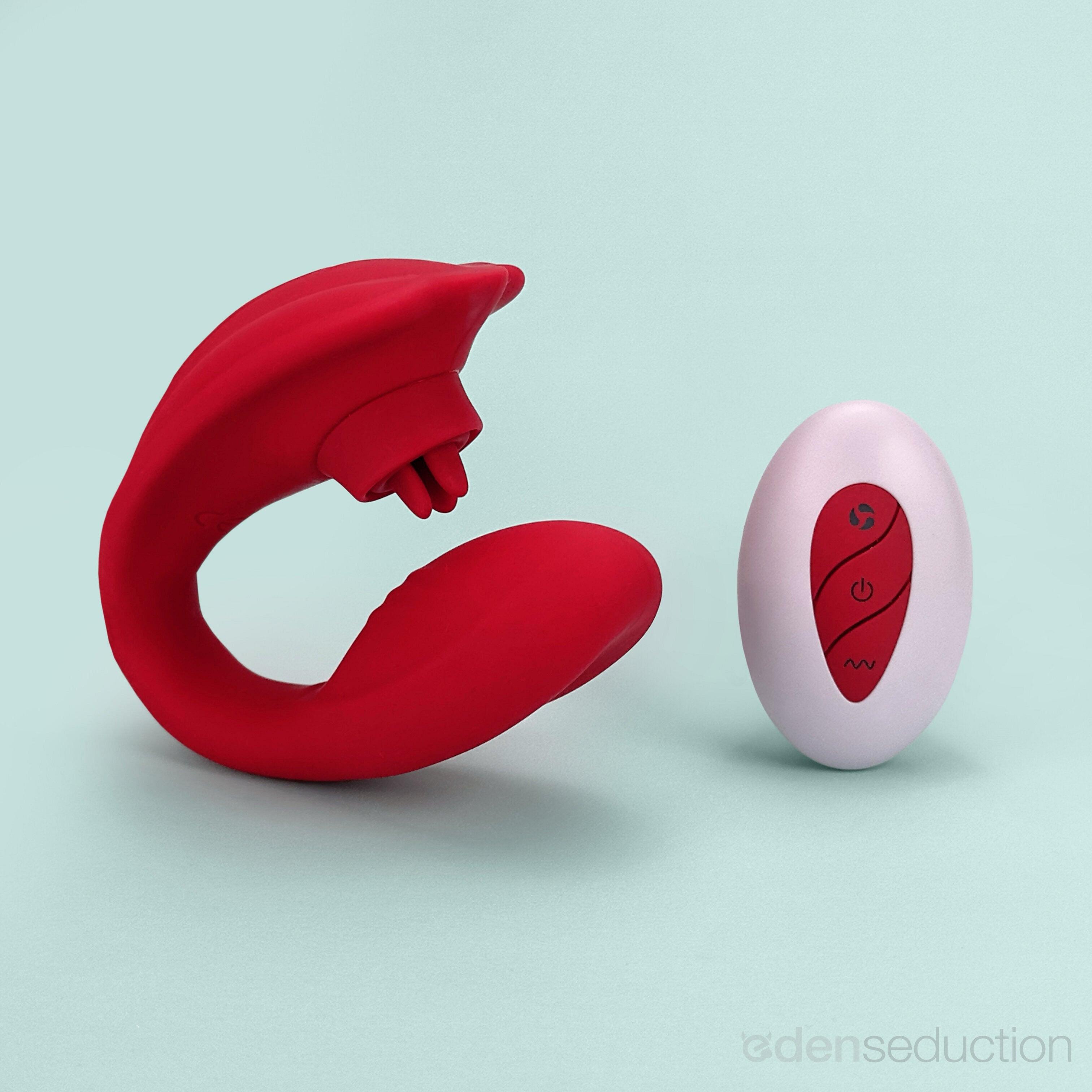 Woot C shaped vibrator with remote - EdenSeduce