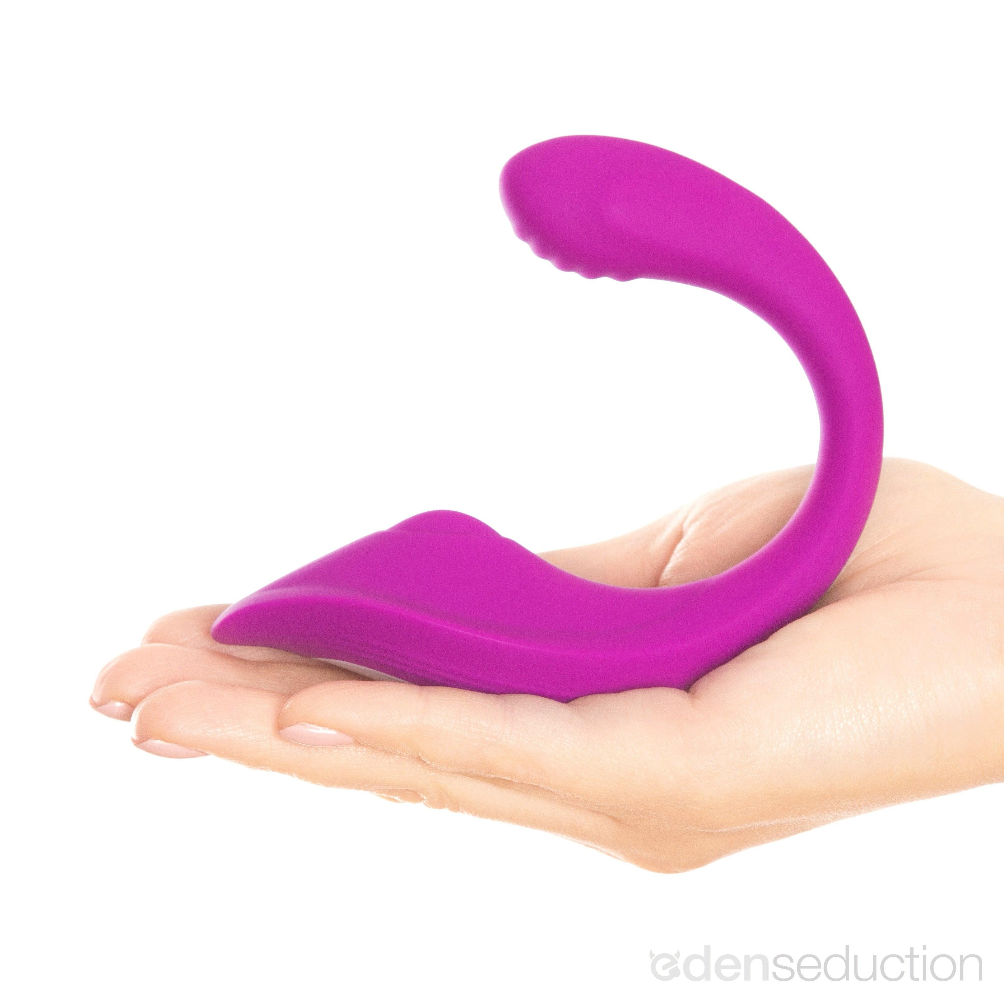 Bon curl C shaped vibrator with remote - EdenSeduce