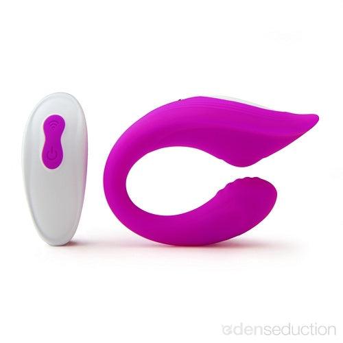 Bon curl C shaped vibrator with remote - EdenSeduce