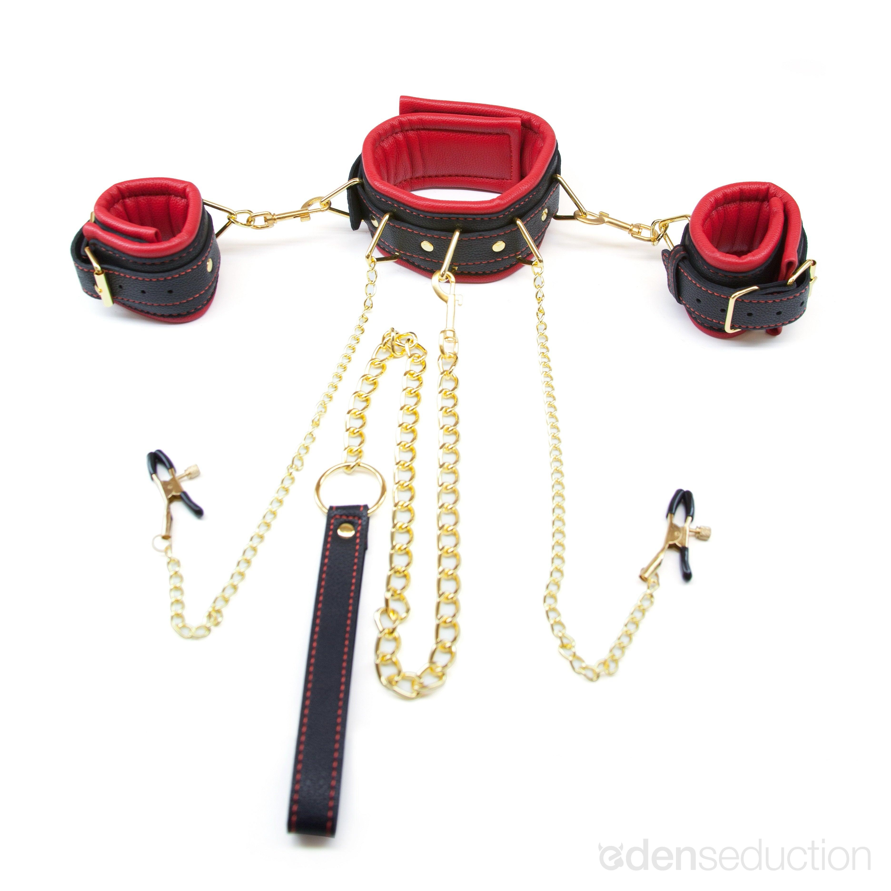 Deluxe restraints set Bondage system - EdenSeduce