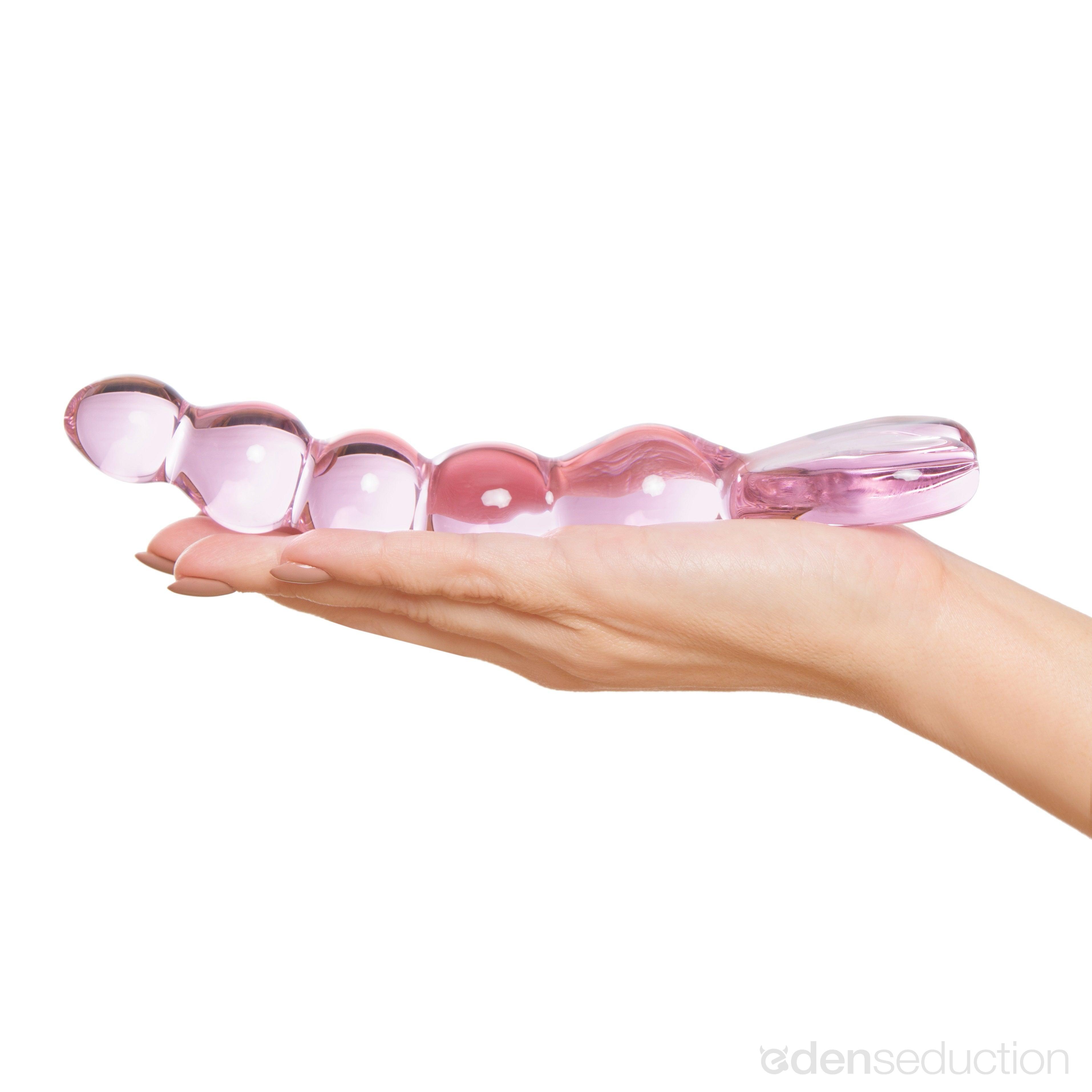 Heart of beads Glass anal dildo - EdenSeduce