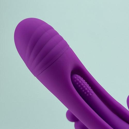 Triple Rabbit Vibrator with 3 Motors & Beads - EdenSeduce