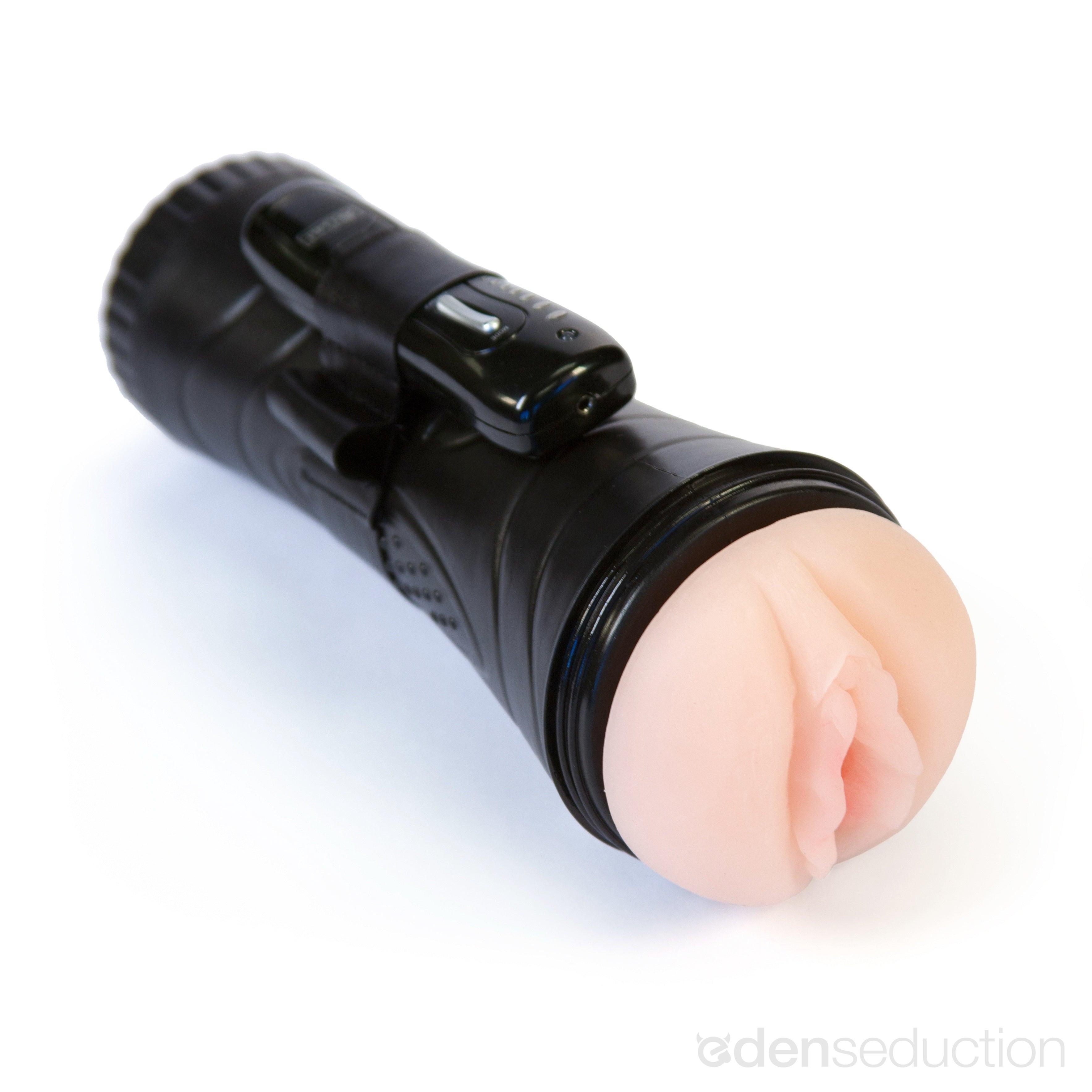 Vibrating pussy in a plastic case Vibrating masturbator - EdenSeduce