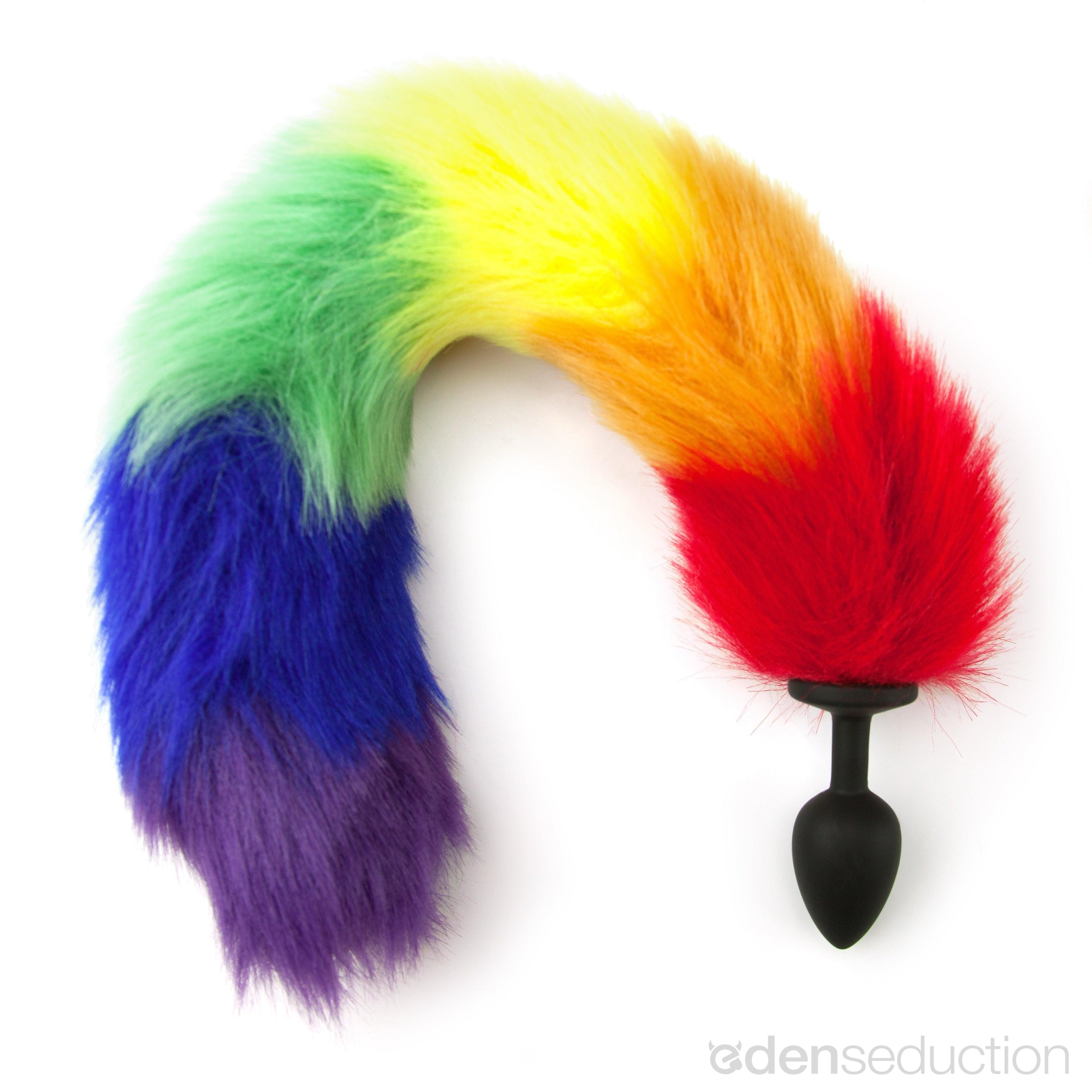 Rainbow tail Tail butt plug - EdenSeduce