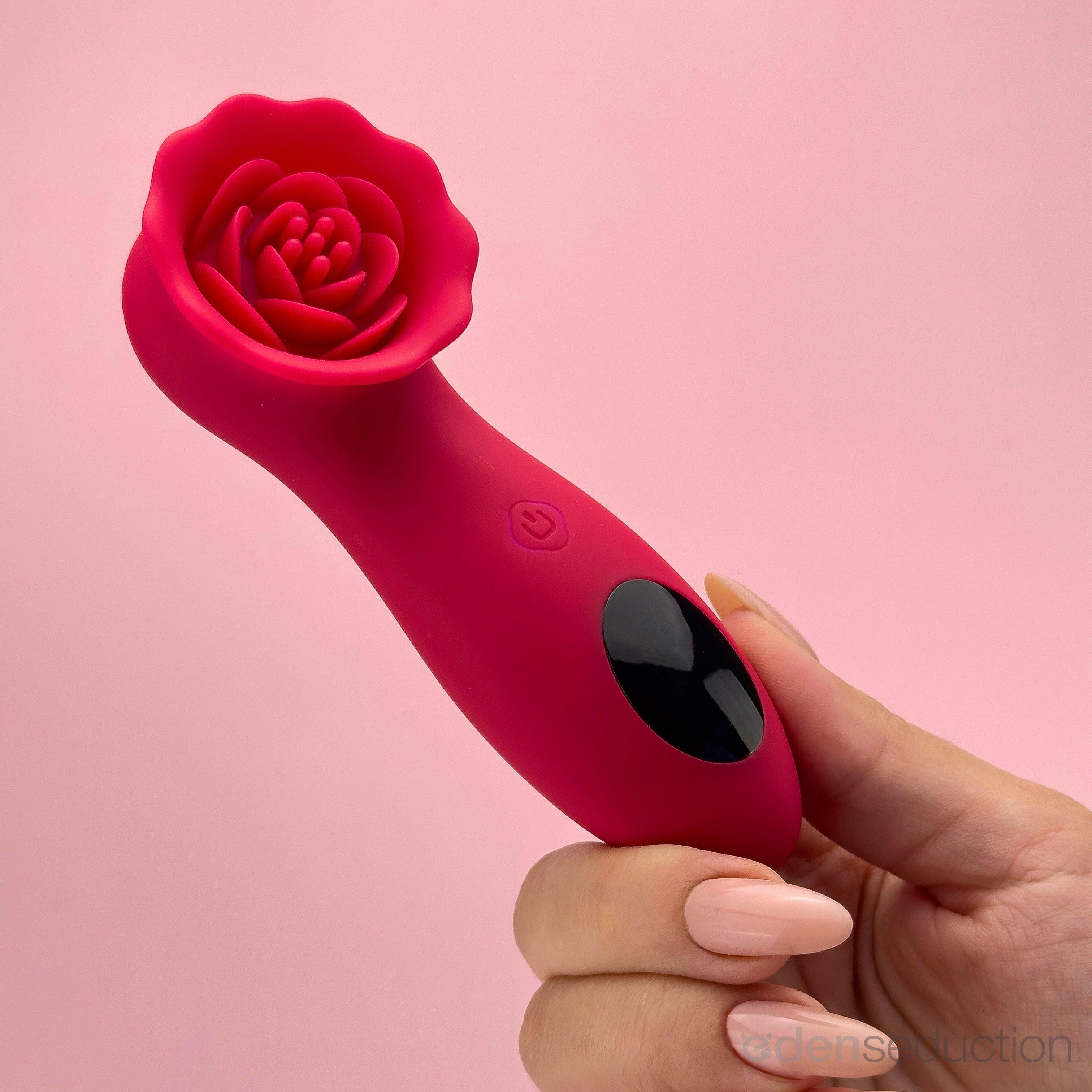 Blossom wand Rose vibrator - EdenSeduce