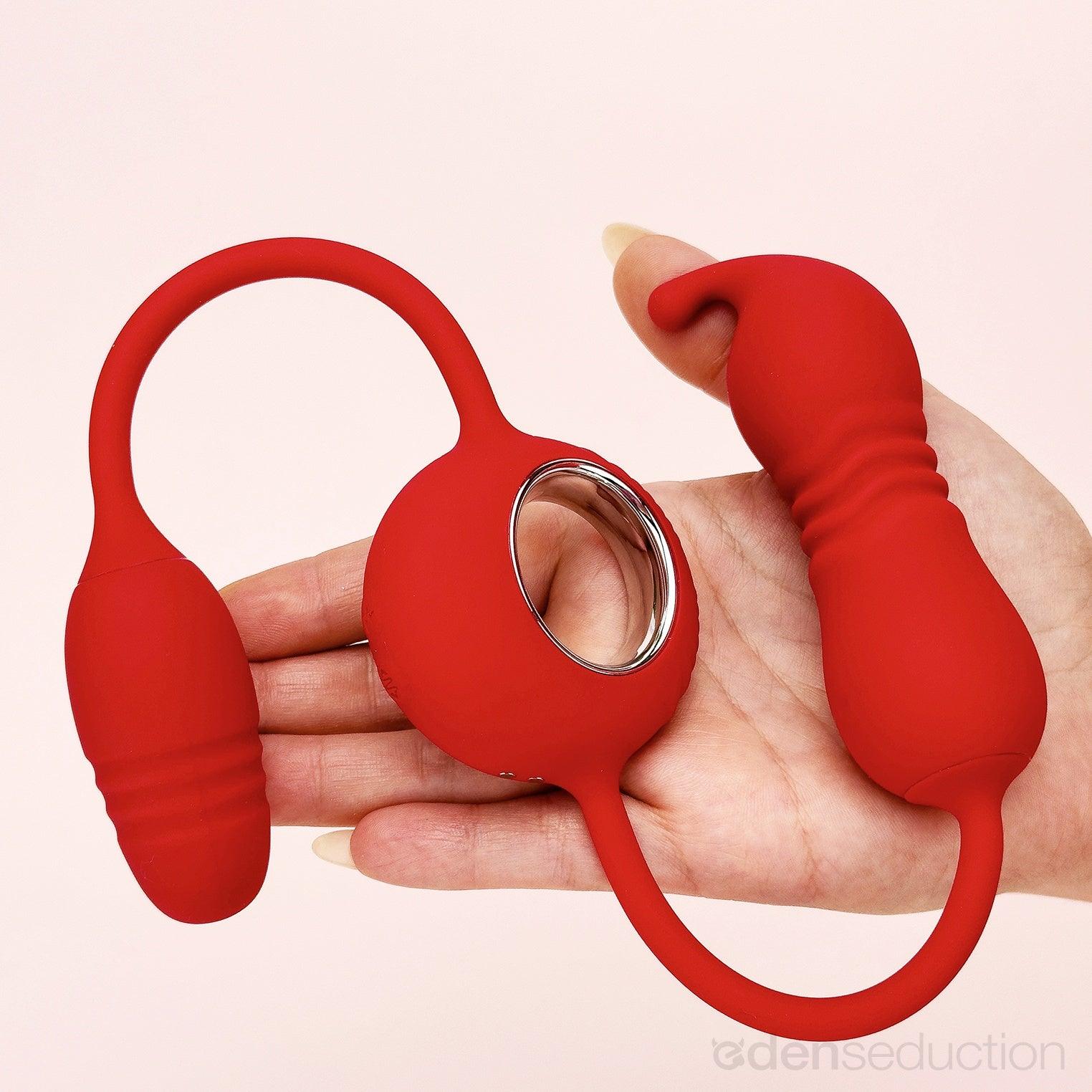 Power couple Dual egg vibrator with control - EdenSeduce