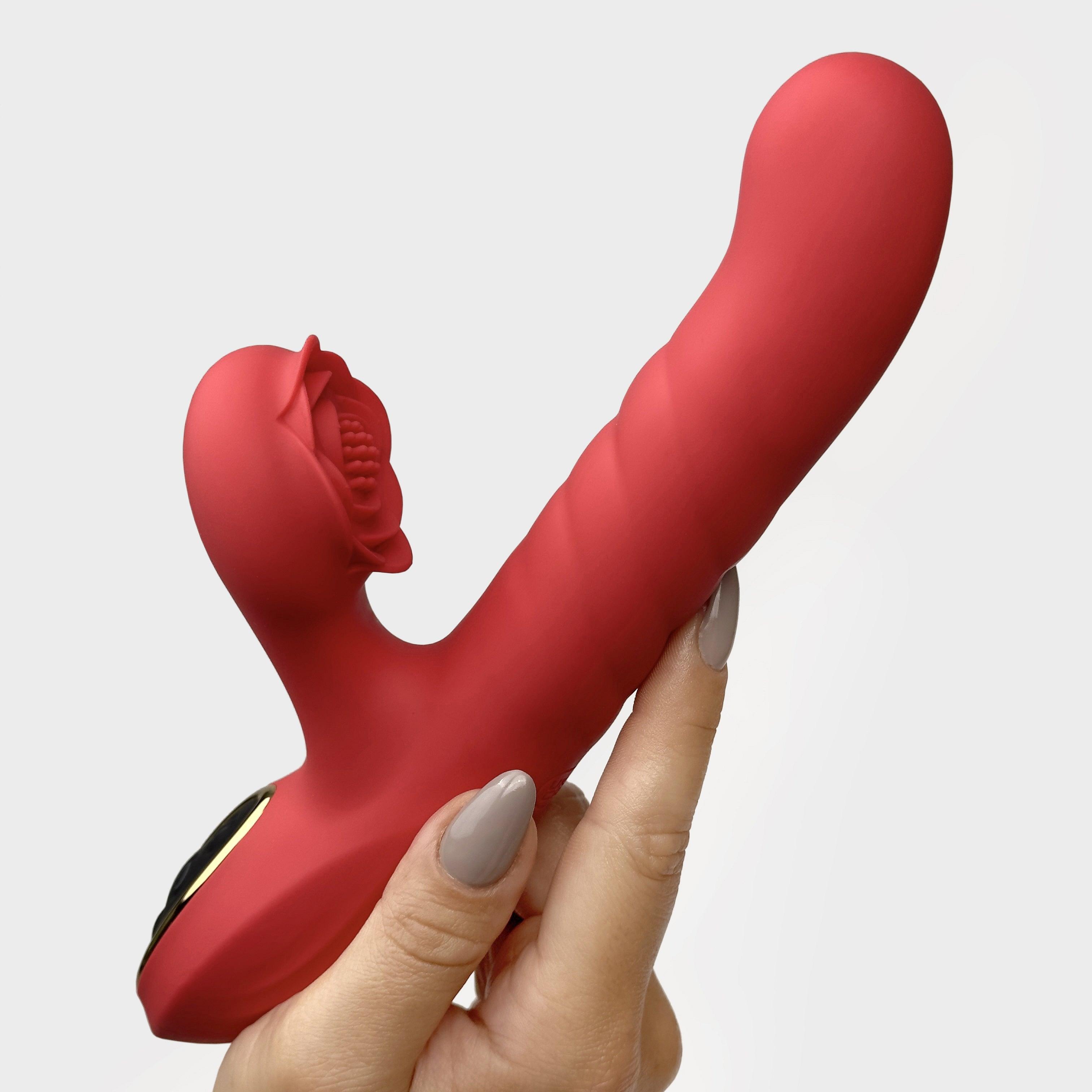 Rose thruster Rose rabbit vibrator - EdenSeduce