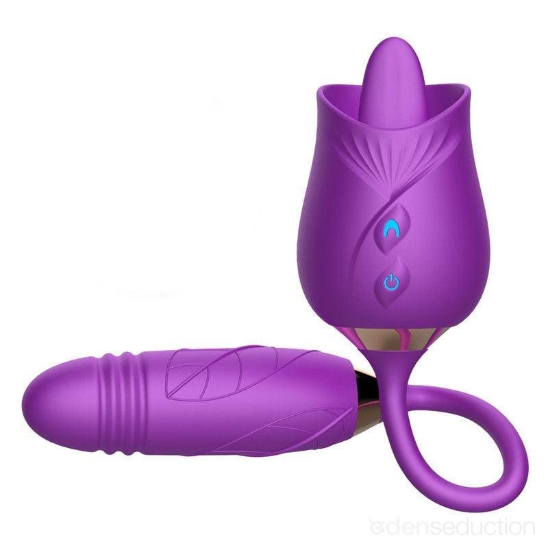 Rose passion Dual rose vibrator - EdenSeduce