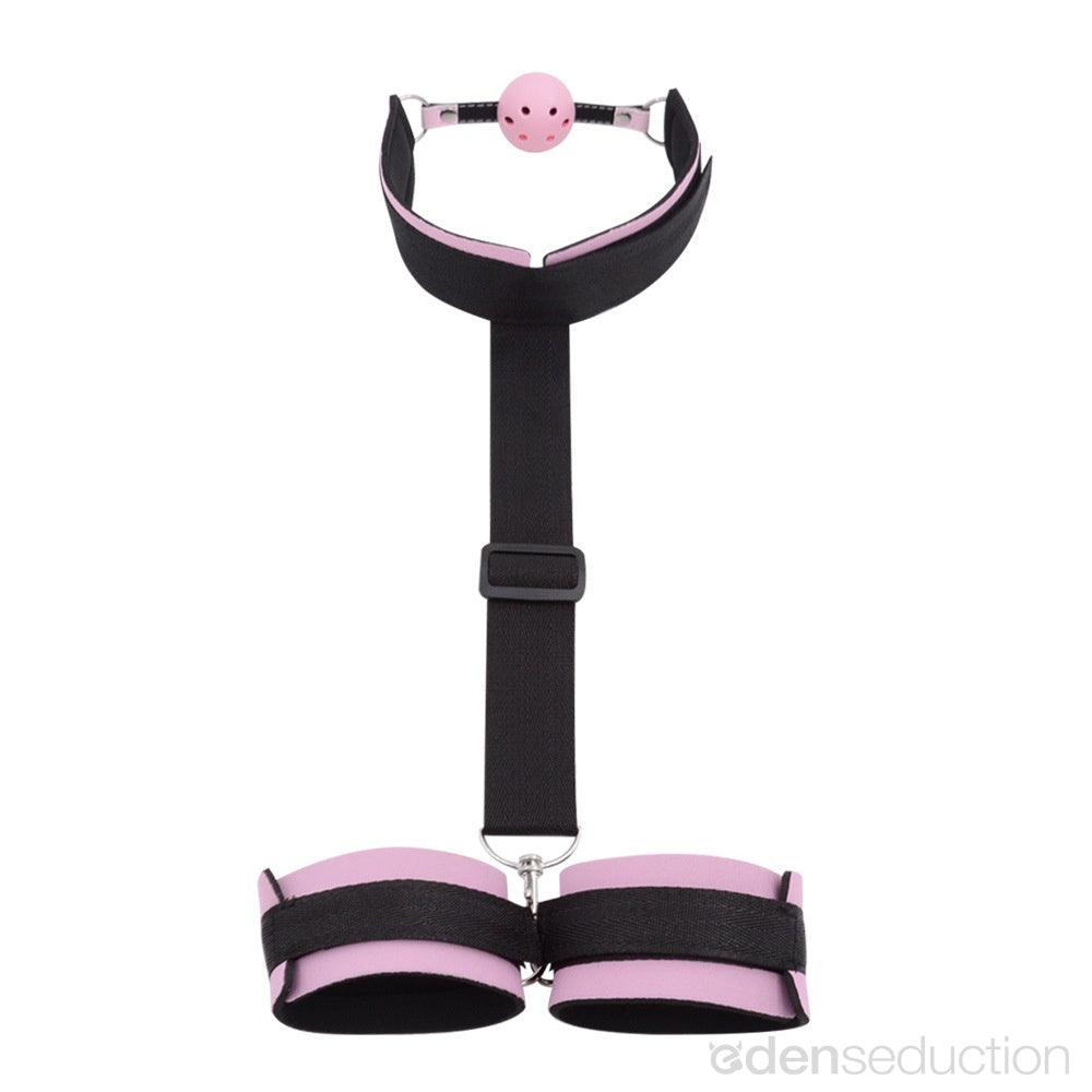 Mouth to wrist restraints Bondage system - EdenSeduce