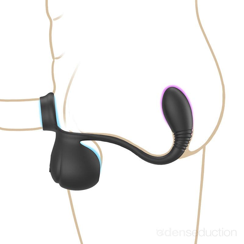 Drive male wearable system Prostate massager with cock ring - EdenSeduce