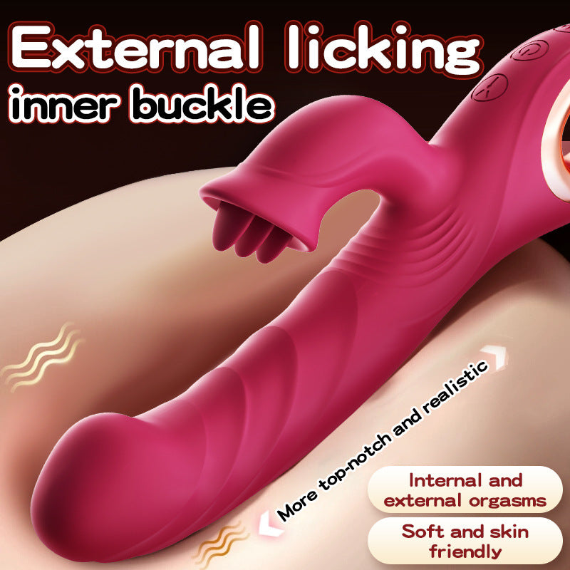 Revel Rabbit Silicone Fluttering and Fingering Dual Action Vibe - Fingers Your G-Spot and Tongues Your Clit! - EdenSeduce