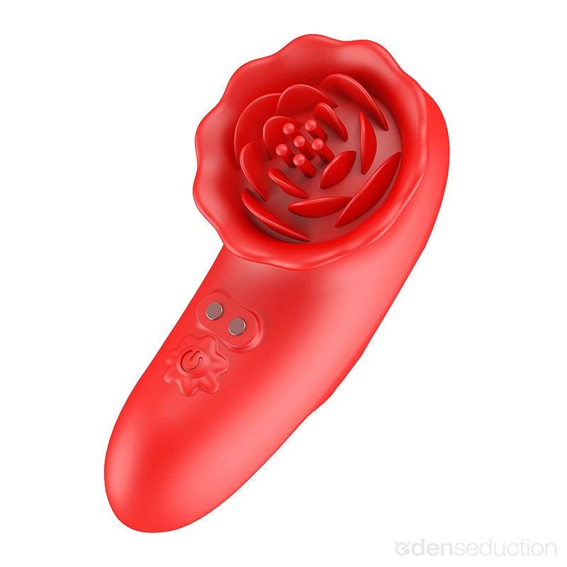 Mini rose Rose finger vibrator - EdenSeduce