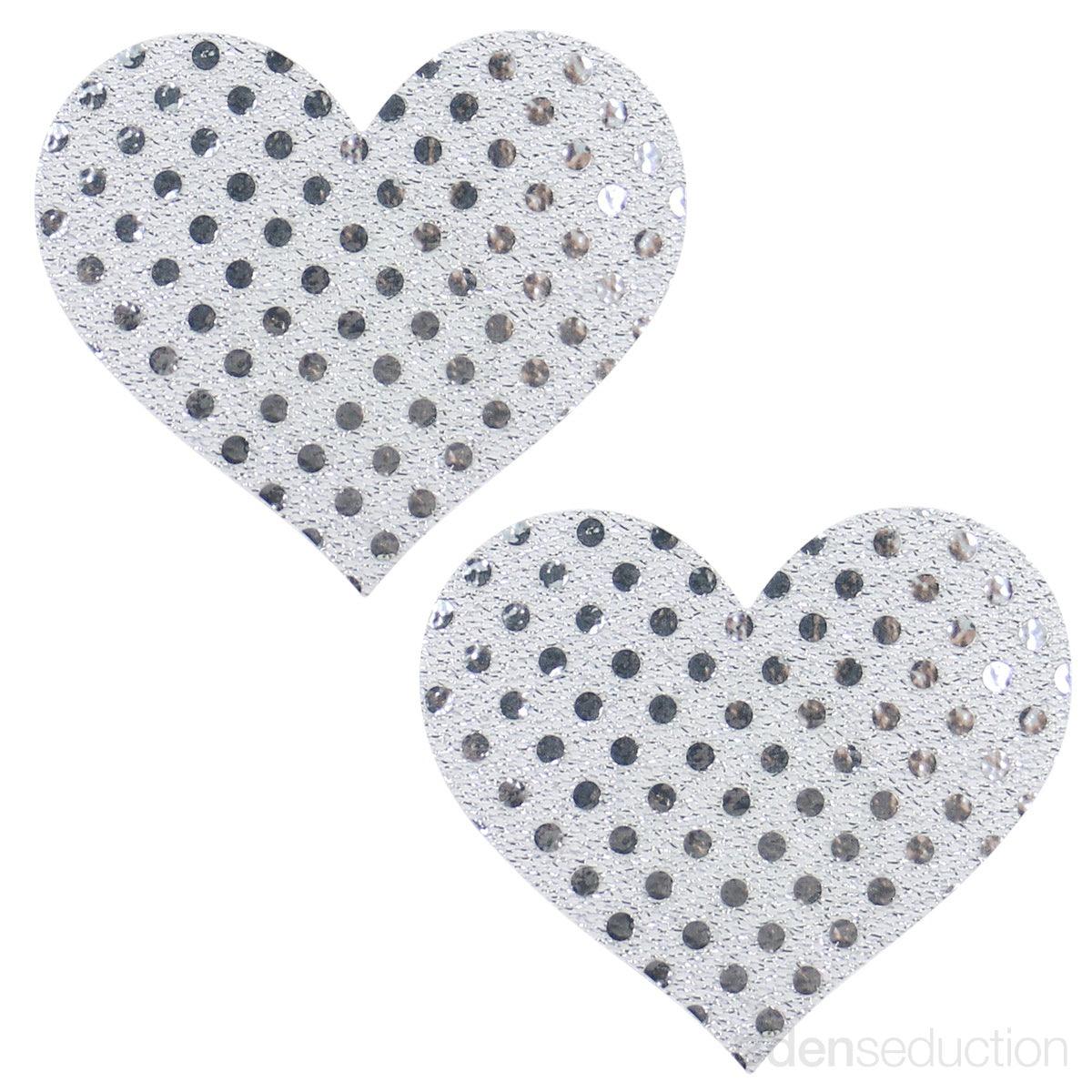 Shiny heart pasties Nipple pasties - EdenSeduce