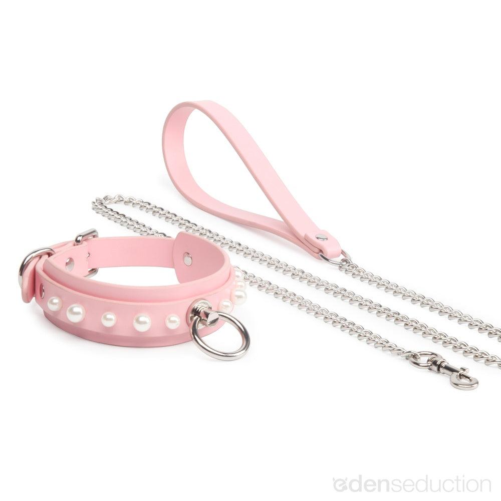 Silicone collar with leash Collar - EdenSeduce