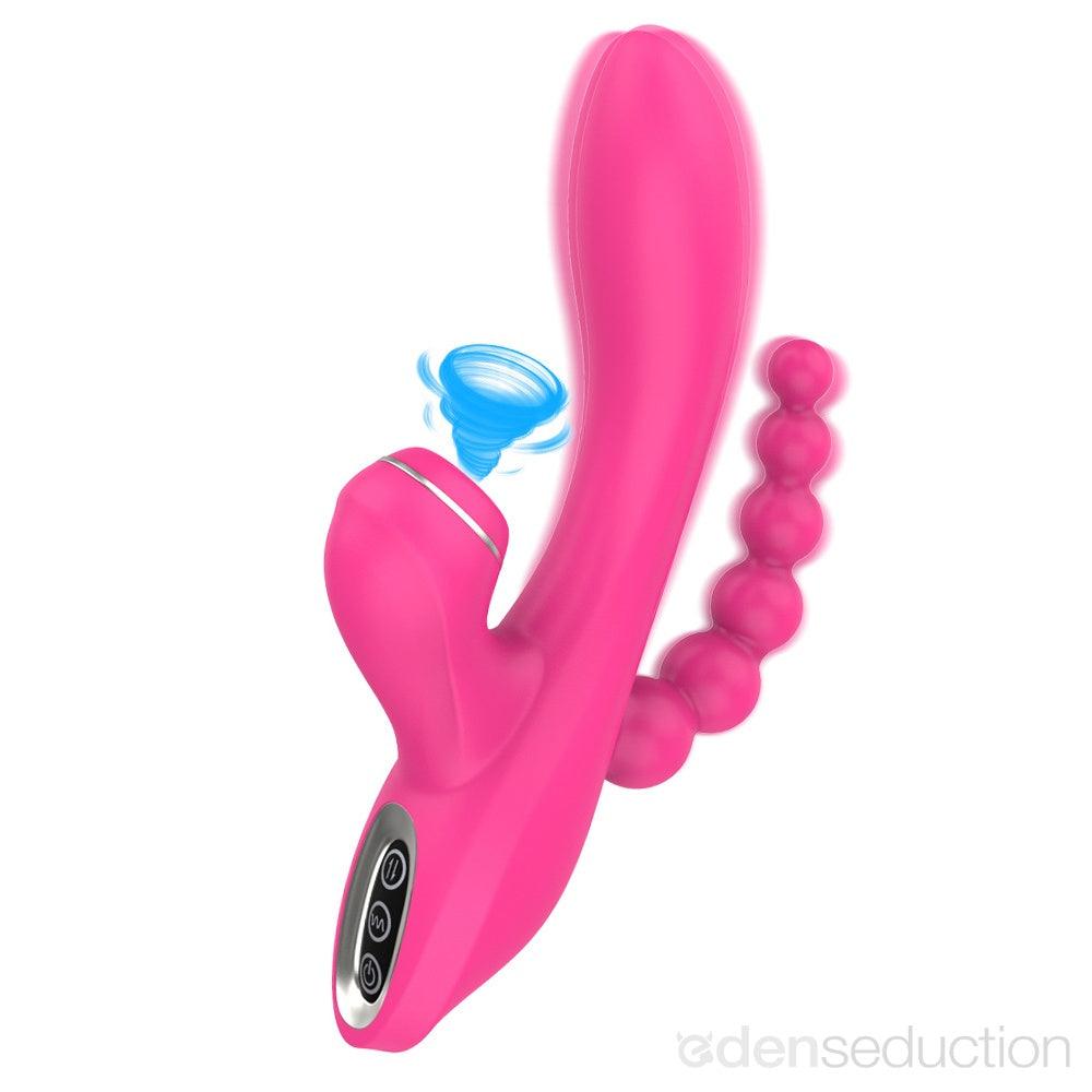 Tri-X sucker Triple clit sucking vibrator - EdenSeduce