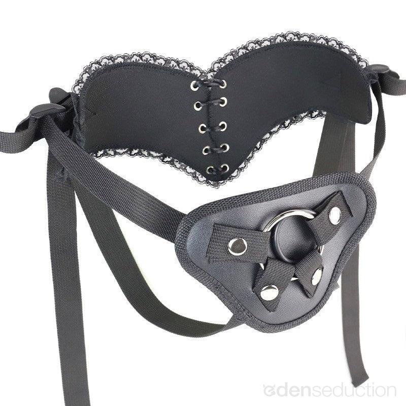 Wide back vegan harness Strap on harness - EdenSeduce