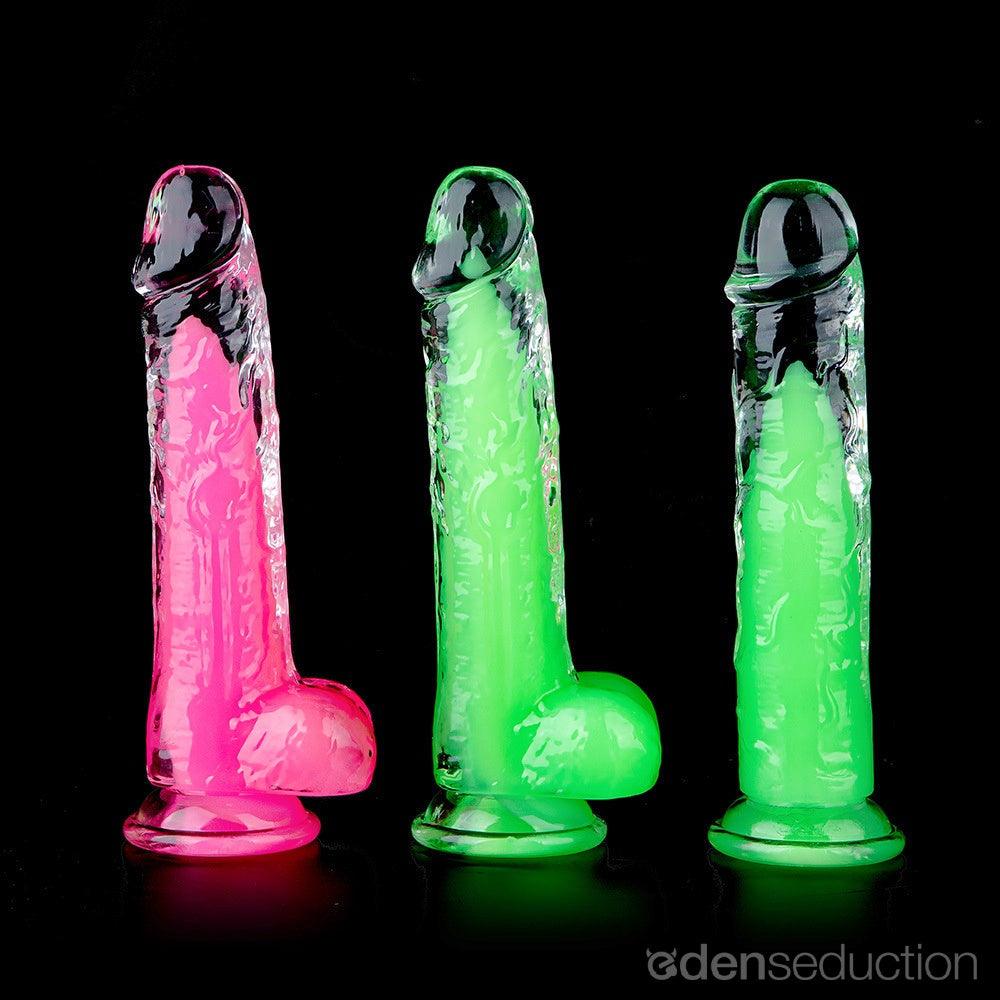 Mr. Sexy Noctilucence Realistic Dildo with Suction Cup - EdenSeduce