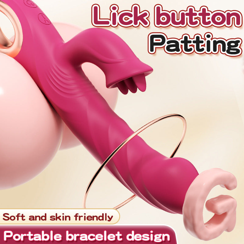 Revel Rabbit Silicone Fluttering and Fingering Dual Action Vibe - Fingers Your G-Spot and Tongues Your Clit! - EdenSeduce