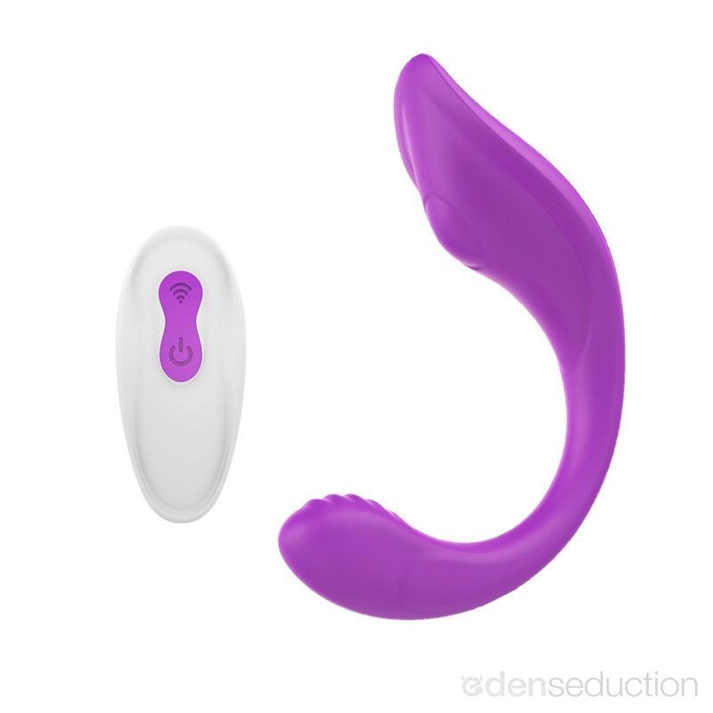 Bon curl C shaped vibrator with remote - EdenSeduce