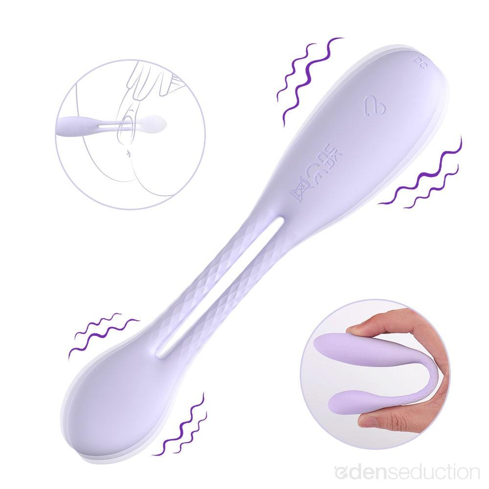 Love flex C shaped vibrator with remote - EdenSeduce