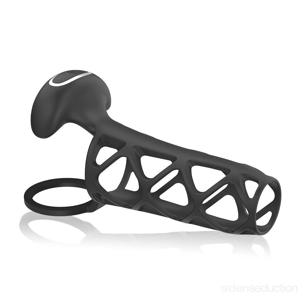 Love cage Vibrating penis sleeve - EdenSeduce