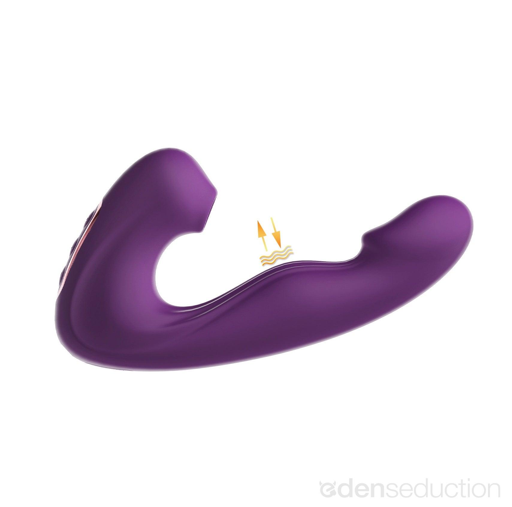 Triple pleasure Licking dual vibrator - EdenSeduce