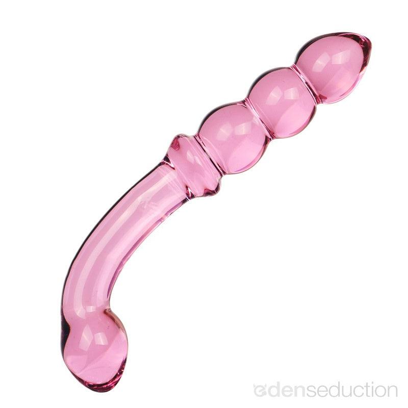 Crystal G Double ended glass dildo - EdenSeduce