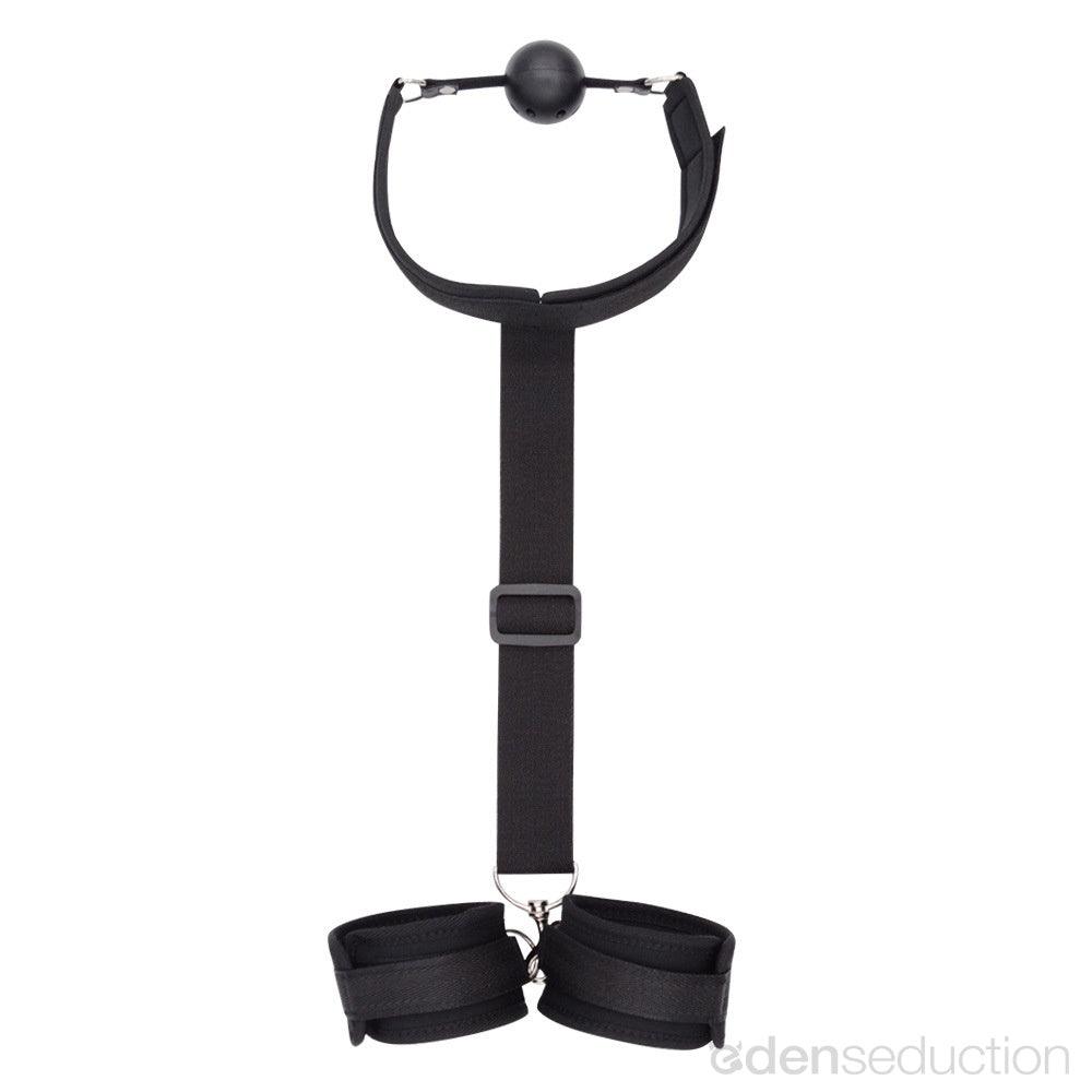 Mouth to wrist restraints Bondage system - EdenSeduce