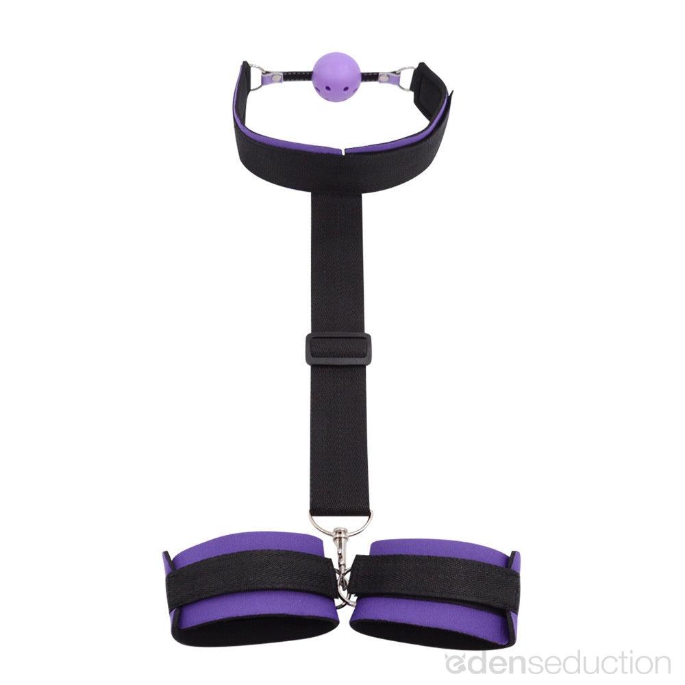 Mouth to wrist restraints Bondage system - EdenSeduce