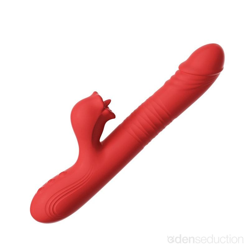 Dual desire Thrusting rabbit vibrator - EdenSeduce