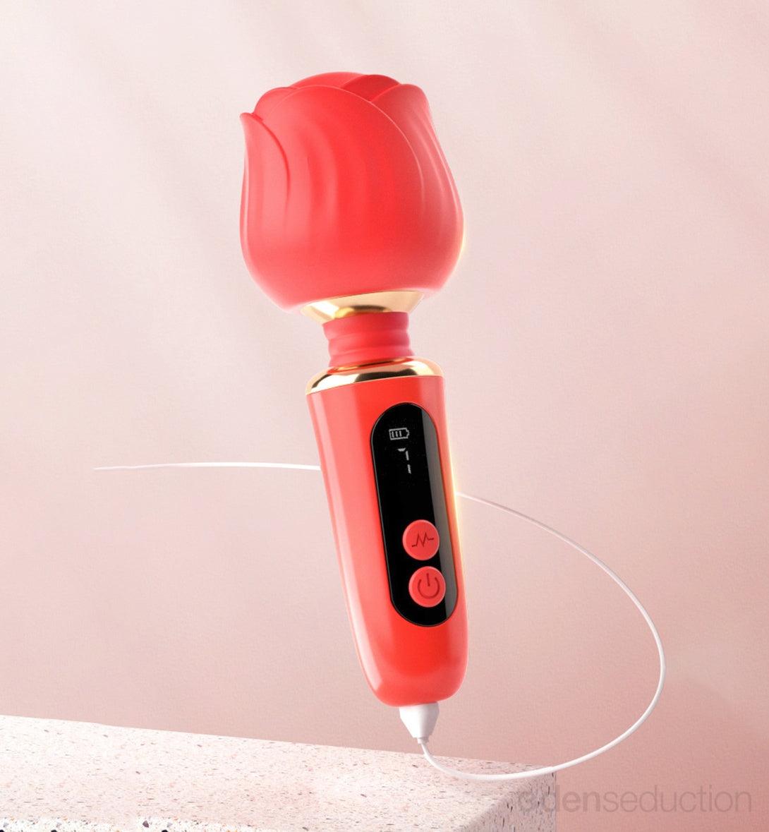 Rose wand Rose vibrator - EdenSeduce